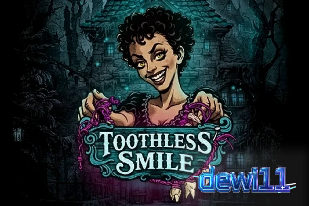 Tampilan visual slot Toothless Smile dengan tema horor dokter gigi